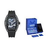 Black Case Black Dial Black Rubber Strap