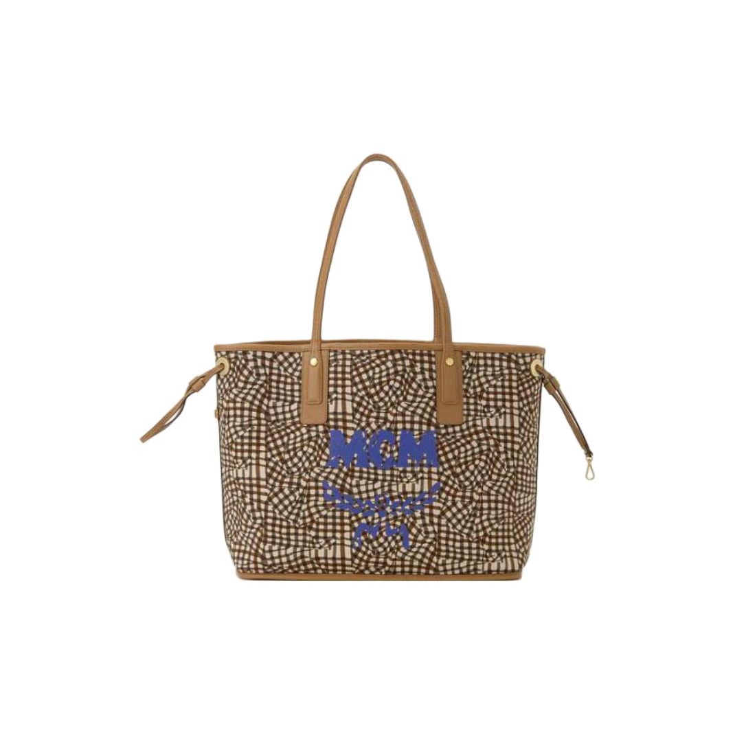 [MCM]★Reversible Visetos Liz Shopper Medium Reversible Liz Shopper in Visetos Cognac | MCM ®US