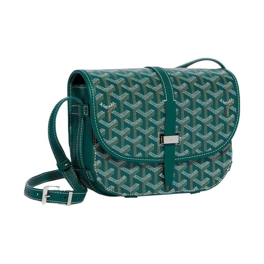 GOYARD Belvédère Canvas With Leather Flap Messenger Bag
