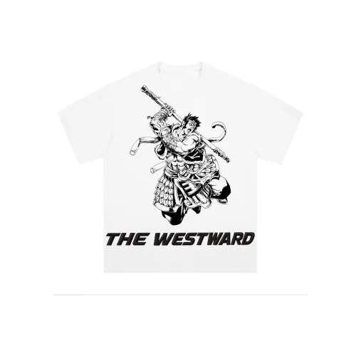 Journey To The West 화이트 남녀공용 티셔츠