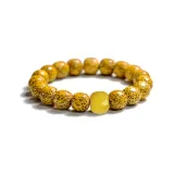 Butterscotch Amber Star Moon Bodhi Seeds Haoyu Bracelet