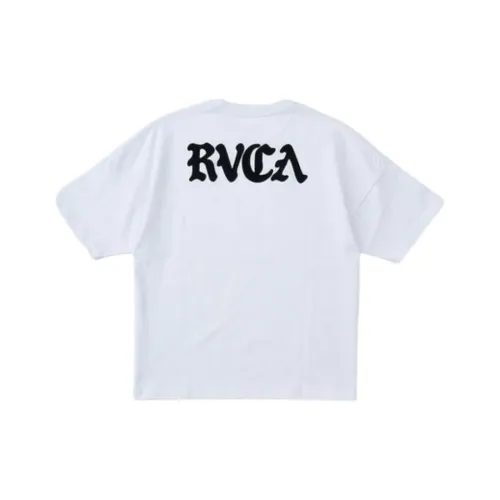 RVCA 화이트 남녀공용 티셔츠