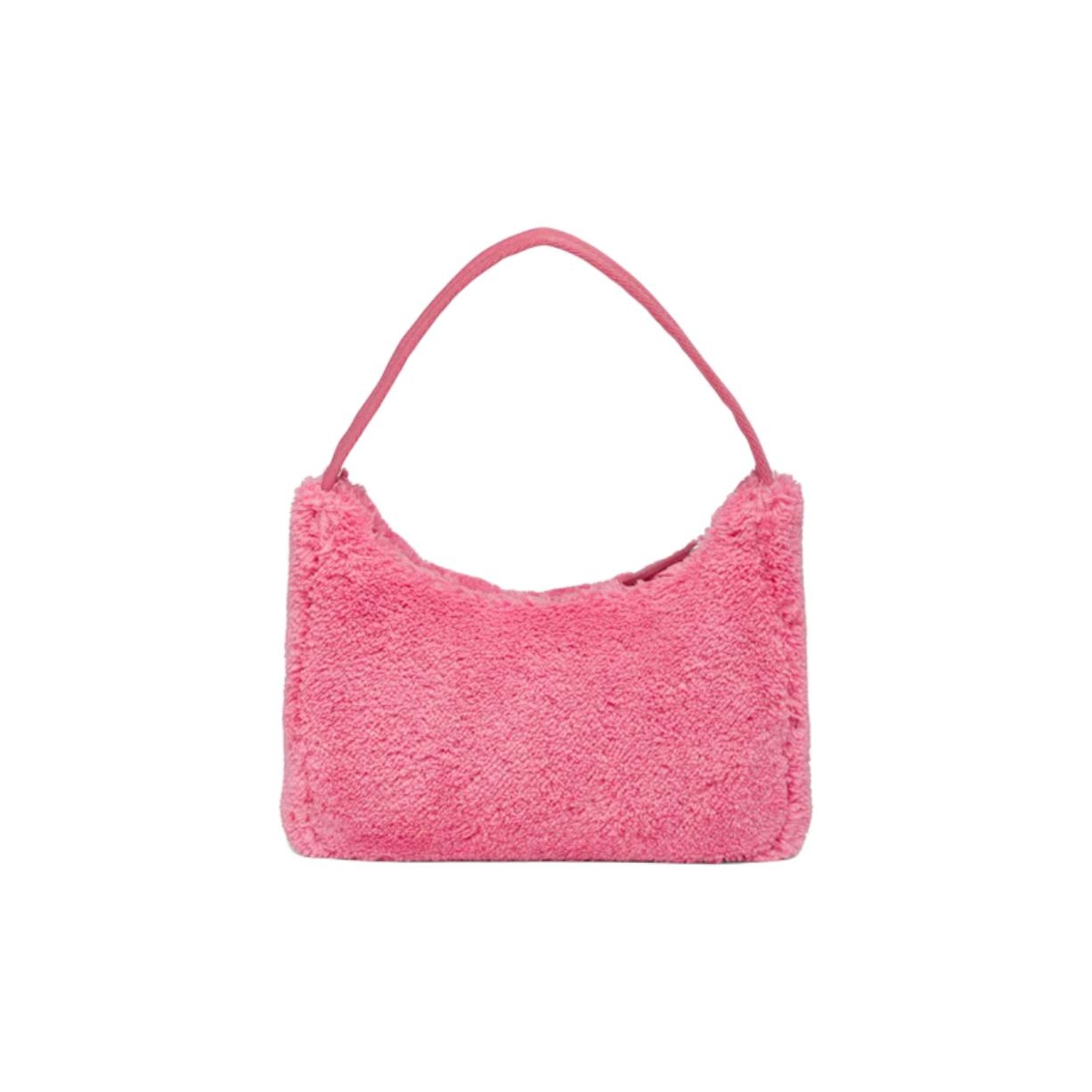 PRADA Re-Edition 2000 Terry Mini Bag Petal Pink/Black - POIZON