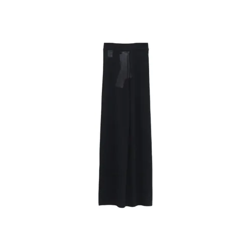 SWAYING KNIT 블랙 여성 캐주얼 롱 스커트