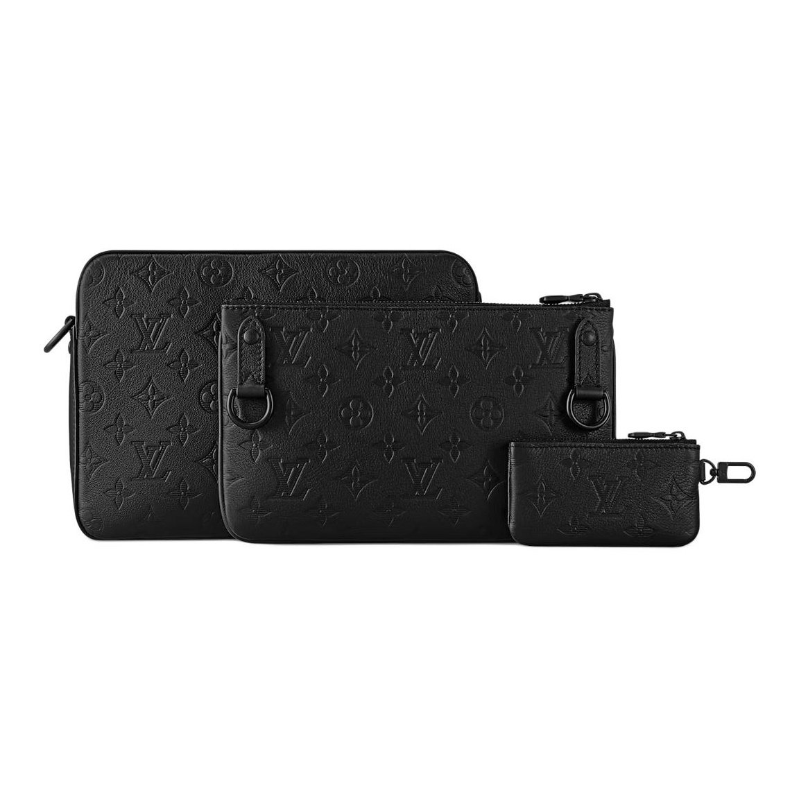 LOUIS VUITTON SummerTrio Grained Leather Messenger Bag