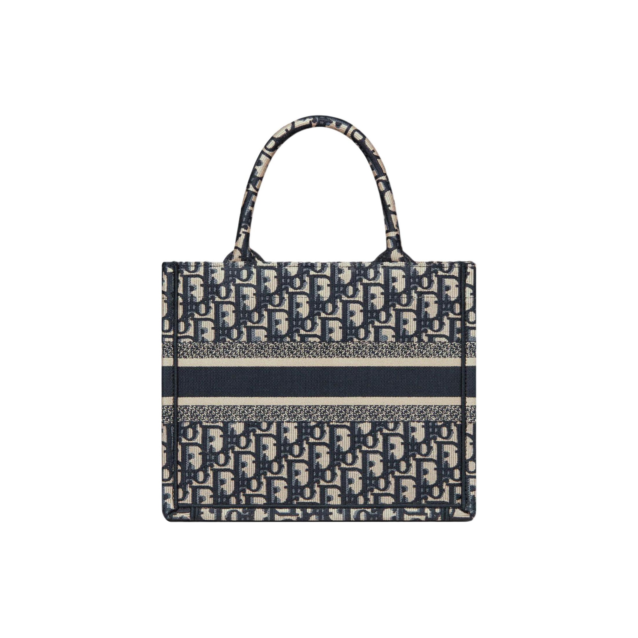 DIOR Small DIOR Book Tote Oblique Embroidery - POIZON