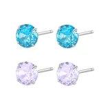 Royal Blue+Light White Purple