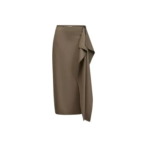 JASON WU 카키 여성 캐주얼 롱 스커트
