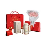 Limited Edition Lily of The Valley Red Box+Flowers