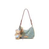 Nostalgic Denim+Blush Bear Pendant