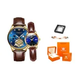 Belt Gold Case Blue Dial