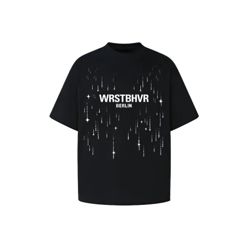 WRSTBHVR PIONEER 블랙 남녀공용 티셔츠