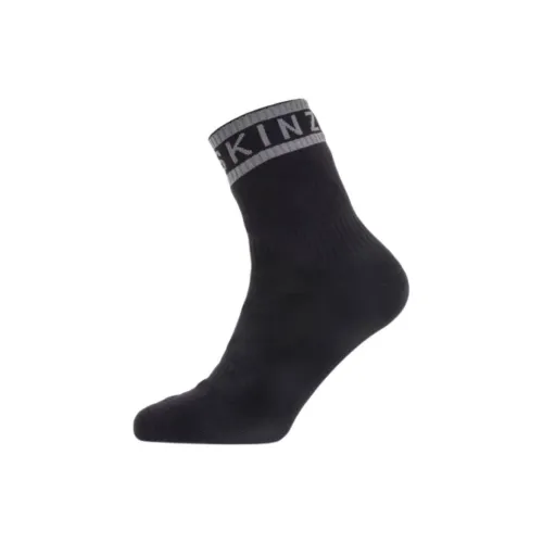 SEALSKINZ 1팩 블랙 그레이 남성 크루 삭스