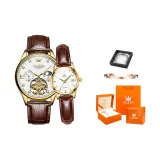 Belt Gold Case White Dial