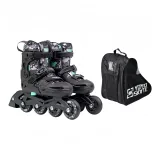 Black Single Layer Shoes Small Size (28-32)+Storage Bag