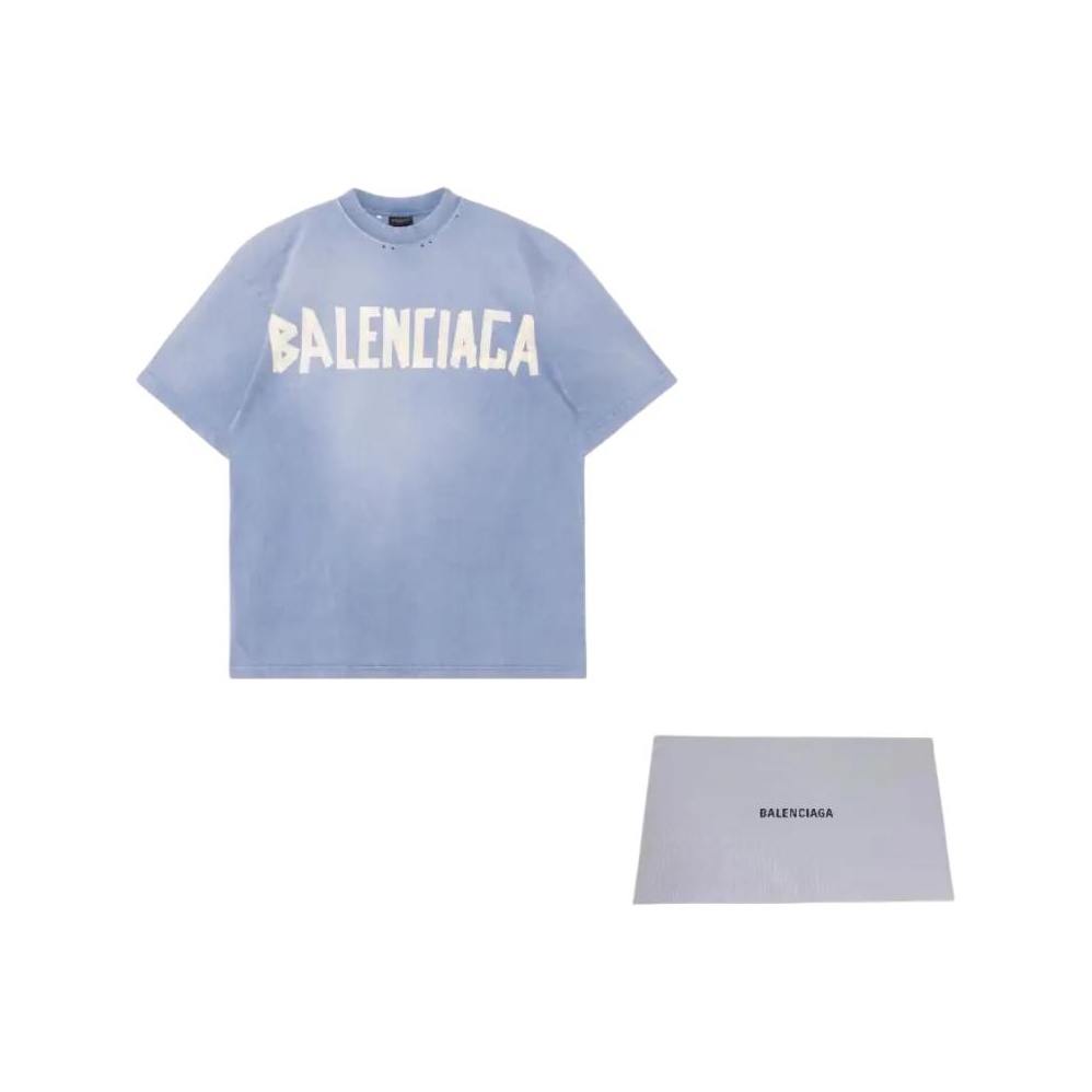 【関税&送料込】Balenciaga T-Shirt Tape Type In Cotone Balenciaga Tape Type T-shirt | Black | FARFETCH