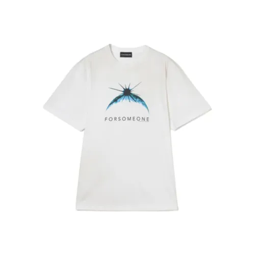 FORSOMEONE 화이트 남성 티셔츠