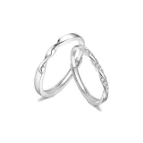 Mobius Couple Rings[S999 Fine Silver]