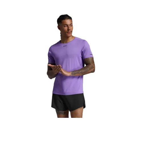 2XU 그레이프 퍼플 남성 티셔츠