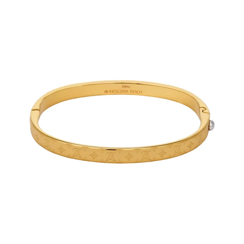 【SALE】LOUIS VUITTON/PILLOW NANOGRAM BRACELET/ブレスレッド LOUIS VUITTON: Nanogram Cuff Bracelet – Luv Luxe Scottsdale