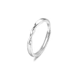 Mobius Men's Ring[S999 Fine Silver]