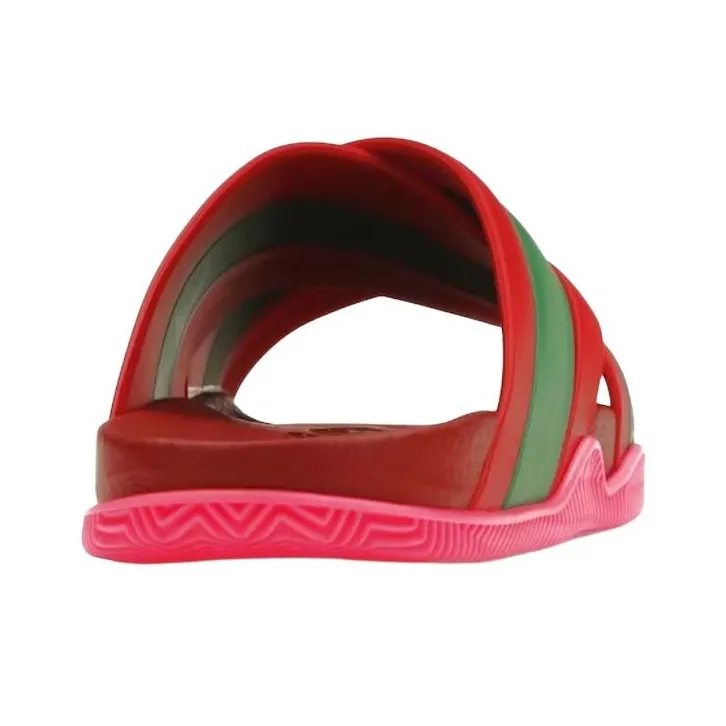 GUCCI Web Slide Pink Rubber Women's - POIZON
