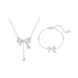 Lively Bowknot Necklace+Bracelet