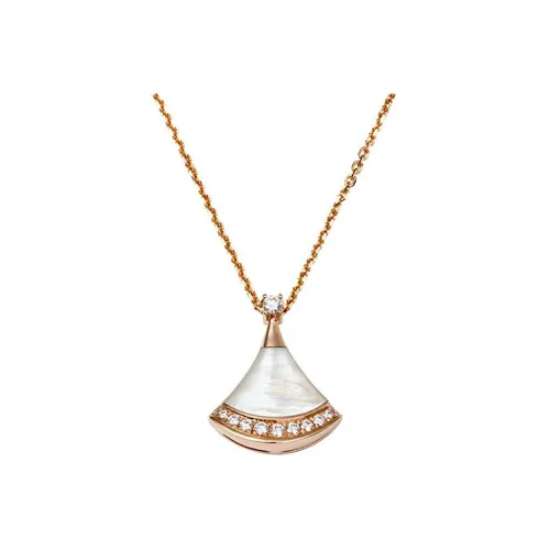BVLGARI Divas' 드림 시리즈 18K 로즈 골드 목걸이 남녀공용 로즈 골드
