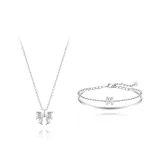 Necklace and Bracelet Set in 999 Sterling Silver