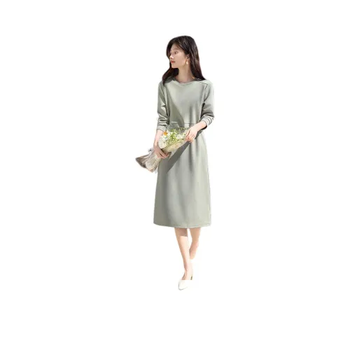 XWI 셀라돈 여성 긴팔 원피스