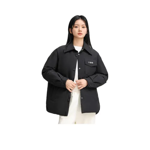 YABAOBAO 블랙 여성 다운 재킷