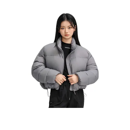YABAOBAO 그레이 여성 다운 재킷