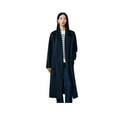 INSUN 네이비 블루 여성 코트