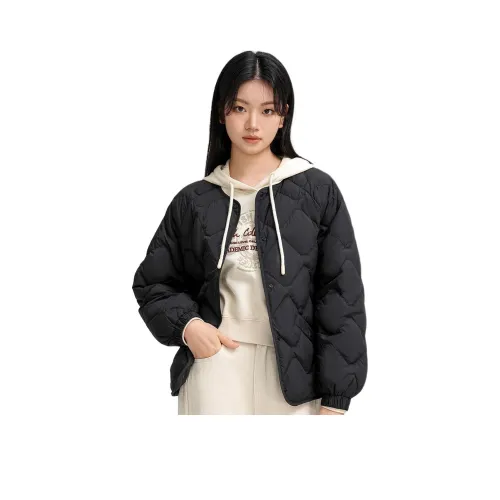 YABAOBAO 블랙 여성 다운 재킷