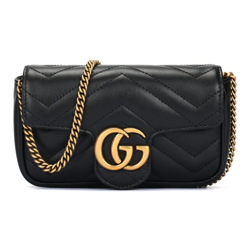 【送料込み】SALE!!Gucciグッチ♪795218★MARMONT GUCCI GG Marmont Matelasse Super Mini Bag Black - POIZON