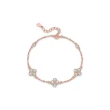 Four-Leaf Clover Bracelet B[S925 Silver]