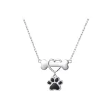 Heart-Shaped Bone Necklace