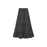 Black with White Floral