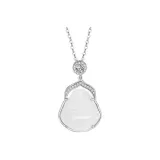 S925 Silver Maitreya Buddha Necklace-Silver