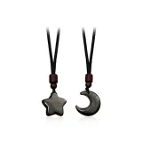 Star and Moon Companion Necklace[1 Pair]