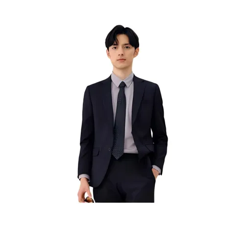 지오지아 네이비 블루 남성 비즈니스 정장