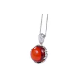 01P2451 Silver Blood Amber