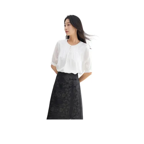 XIRAN 아이보리 여성 셔츠