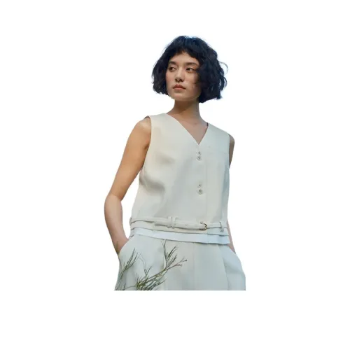 Pit 아이보리 여성 조끼