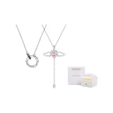 Couple Necklace+Rose Box