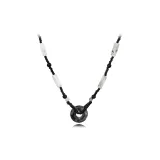 Ink Splatter Peaceful Buckle Necklace