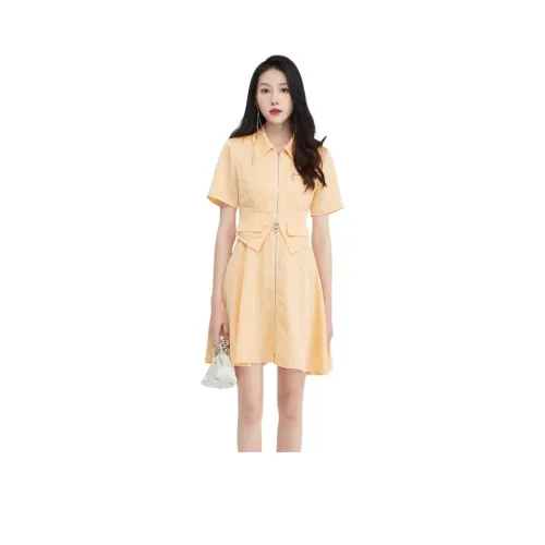 에뮤 오렌지 오렌지 여성 반팔 원피스