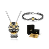 Movable Necklace+Fortune Bead Bracelet Combination