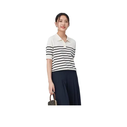 MIHUANG 화이트 여성 티셔츠