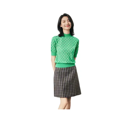 GOOBGS 나이트 기사 스타일 여성 캐주얼 숏 스커트